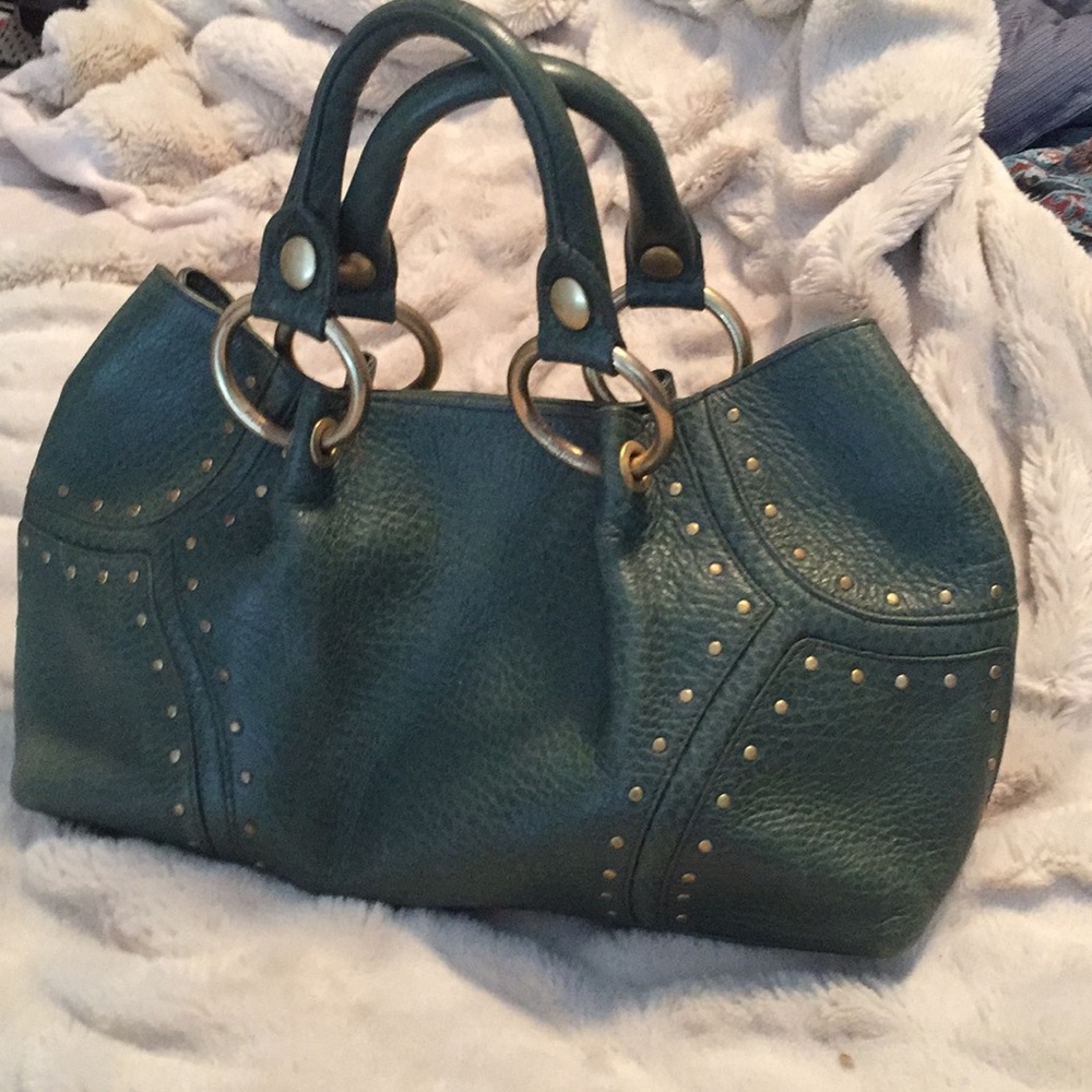 Kenneth Cole Green Leather Purse